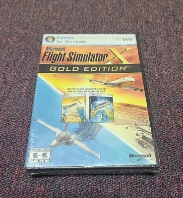Microsoft Flight Simulator X Gold Edition PC DVD Windows (Brand New&Fact.Sealed) - Image 1 of 4