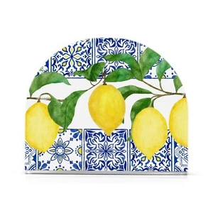 Lemon Blue Tiles Napkin Holder for Table Paper Napkins Holder Acrylic Tissue ... - Picture 1 of 7