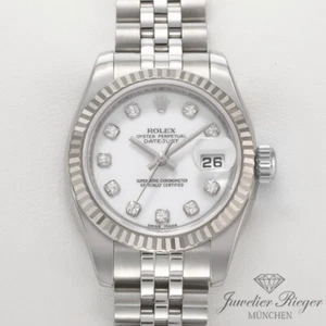 Rolex Lady Datejust Stahl Weissgold 750 179174 Diamanten Automatik Gold - Bild 1 von 1