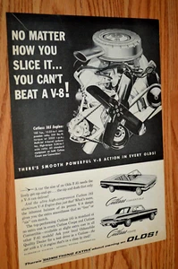 Oldsmobile F85 Cutlass 185 1962 motor original vintage anuncio-62 - Imagen 1 de 1
