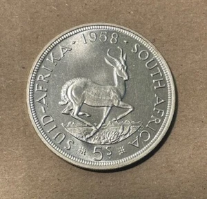 South Africa - 1958 Silver 5 Shillings - Popular - Picture 1 of 4