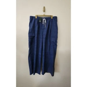 NWT Lightweight Cargo Pants Drawstring Spring Summer Casual - Picture 1 of 7