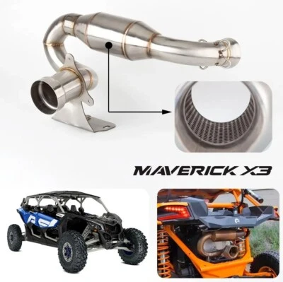 Motorcycle ATV UTV exhaust muffler for Can Am Maverick X3 Turbo R & RR Max X3 - Image 1 of 4