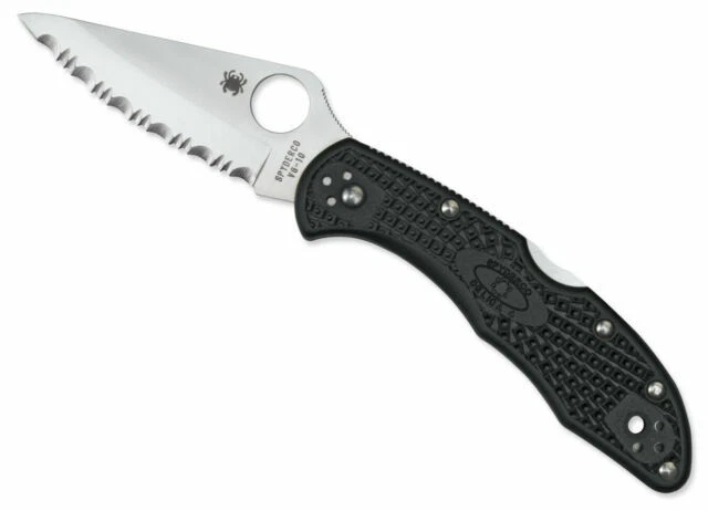 Spyderco Delica 4 FRN Folding Knife Black