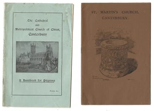 Canterbury Cathedral & St. Martin’s Church-1940s Visitor Booklets & Postcard-UK - Picture 1 of 11