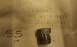 COLEMAN ORIFICE BRASS GAS TIP # 55 C9904-0551 - Picture 1 of 2