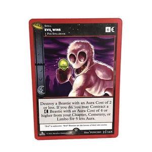 MetaZoo Evil Wins 21/165 Rare 1st Edition Regular Spell Card UFO Set Near Mint - Picture 1 of 7