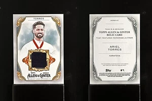 2022 Topps Allen & Ginter Ariel Torres Patch Relic Card #AGRB-AT - Picture 1 of 3