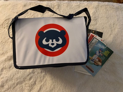 RARE Chicago Cubs With Jim Beam  Branding Insulated Cooler W/handle Cover