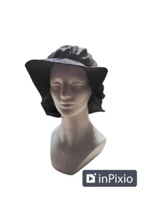 Renaissance Black Peasant or Tavern Hat, One Size - Image 1 of 2