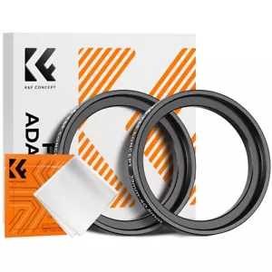 K&F Concept 2 pieces Step Up Ring Aviation-grade Aluminum Filter Adapter Ring - Picture 1 of 41