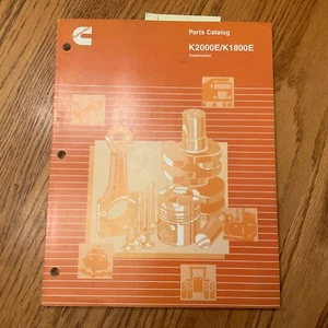 Cummins K2000E & K1800E ENGINE PARTS MANUAL CATALOG BOOK GUIDE DIESEL pn 3672008 - Picture 1 of 4