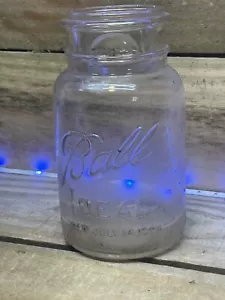 Vintage Ball Eclipse Weite Öffnung Quart Einmachglas Draht Seite Klar Ohne Deckel - Bild 1 von 5