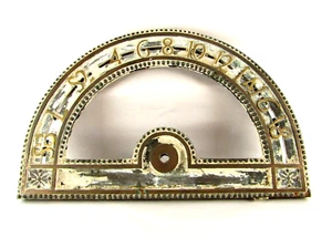 ELEVATOR FLOOR INDICATOR 18 Antique Cast Iron Brass Wash Ornate Sign Hardware - Picture 1 of 12