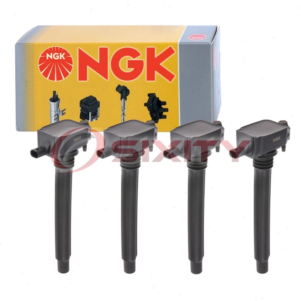 4 bobinas de encendido NGK para Jeep Renegade 2015-2019 2,4 L L4 cable de bujía fj Foto 1 de 4
