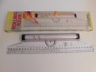 Vintage 12" Rolling Ruler Multi-Functional Drawing Instrument With Original Box