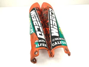 08 KTM 530 450 EXC-R OEM Front Fork Guard Guards Protectors 4-H - Picture 1 of 4