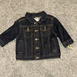 Vintage 90's Oshkosh B'Gosh Denim Jean Jacket Size 6 Months Unisex NWT - Picture 1 of 5