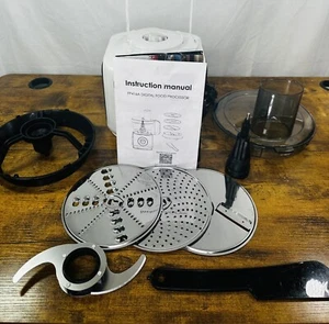 Magicos FP416A Digital Food Processor Pearl White FOR PARTS Motor Base WORK READ - Picture 1 of 10
