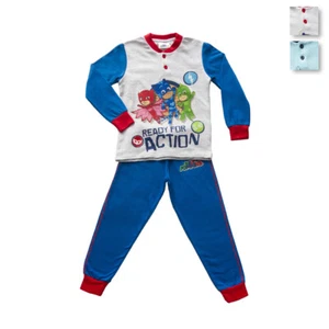 Pigiama bambino Super Pigiamini in Felpa di cotone Pj Masks PL16161 T242 - Foto 1 di 13