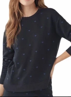 Mujer Espléndido Pequeño Bordado Ligero Suéter Corazones Día de San Valentín Foto 1 de 4