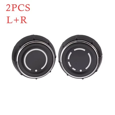 2 piezas perilla de radio L+R para Porsche 981/991 Boxster/Cayman/Carrera/Cayenne/Panamera Foto 1 de 4