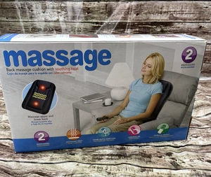 Massage Rückenkissen mit Wärme Home & Auto Adapter mit Controller 2 Massagezonen - Bild 1 von 4
