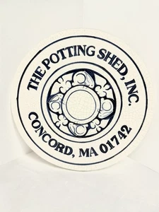 The Potting Shed Concord MA Dedham Pottery Rabbit 8.5 in Plaque Signed 96 USA - Picture 1 of 9