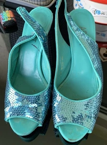 APART Damen Schuhe Pumps Gr. 38 Türkis Farbige Leder - Bild 1 von 8