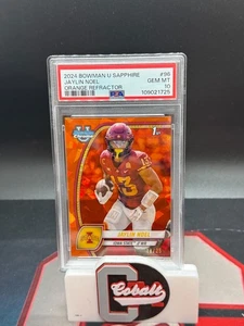2024 Bowman Cromo U Zafiro Jaylin Noel 1er Refractor Naranja/25 PSA 10 TEXANS - Imagen 1 de 1