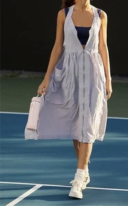 Anthropologie Daily Practice Free Fall Dress Periwinkle Purple Zip Size Medium - Picture 1 of 9
