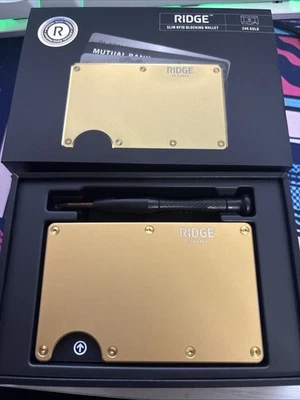Ridge 2.0 24K Gold Wallet - Limited Edition! 100% Authentic! Free Shipping! - Image 1 of 3