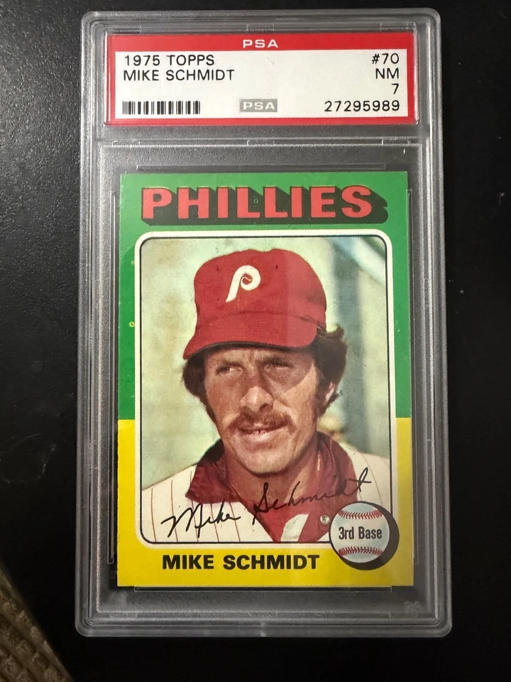Topps Mike Schmidt 1979 Salón de la fama #70 PSA 7 Foto 1 de 2