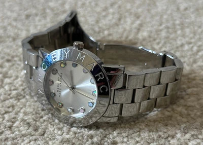 Reloj de muñeca marc jacobs mbm3214 amy dexter esfera plata diamante damas 14 cm Foto 1 de 4
