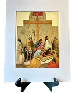 Placa de arte de litografía inclinada Gittano / Maso Pieta de colección 1953 11x14 archivo mate - Imagen 1 de 13