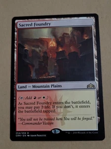 Magic The Gathering Sacred Foundry Guilds of Ravnica Regular 254/259 - Imagen 1 de 9