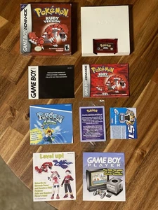 Pokemon Ruby Gameboy Advance GBA Boxed PERFECT CIB / EVERYTHING - Picture 1 of 8