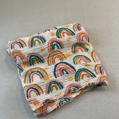Manta Mud Pie Arco Iris Muselina Bebé Algodón Mudpie Foto 1 de 4