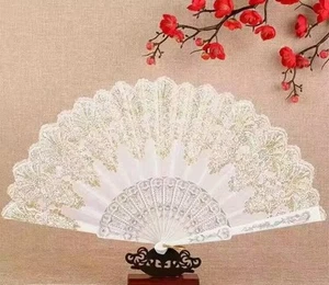 Japanese Fans With Tassels Elegant Accessories Pink White Purple Blue - Picture 1 of 2