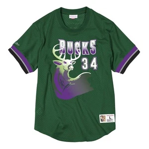 Mitchell & Ness NBA Milwaukee Bucks 1996-97 Ray Allen Green Mesh Jersey - Picture 1 of 2