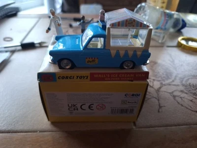 Corgi Toys 447 Wall's Ice Cream Van on Ford Thames Corgi Model Club Re-Issue - Image 1 of 2