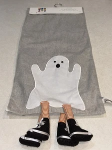 Novogratz Halloween Decor Table Runner Ghost Dangling Stuffed Legs 14” x 72” NWT - Picture 1 of 6