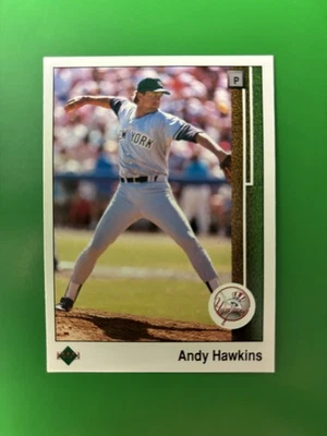 1989 Upper Deck Andy Hawkins New York Yankees #708 - Image 1 of 2