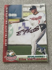 Enrique Kike Hernandez signed 2010 Tri-City Valleycats IP Autograph COA; DODGERS - Picture 1 of 3