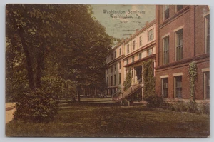 Postcard Vintage 1910 the Washington Seminary in Washington, PA. - Picture 1 of 2