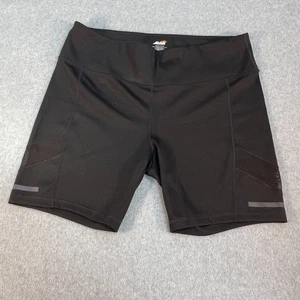 Avia Damen Shorts XL (16-18) schwarz sportlich tailliert Elasthan Radfahren Sport Mesh - Bild 1 von 9