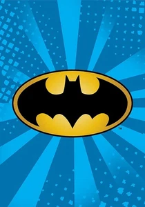 Batman Throw Blanket - Soft Fluffy & Warm - 60"x80" - Blue Batman Logo - Picture 1 of 3