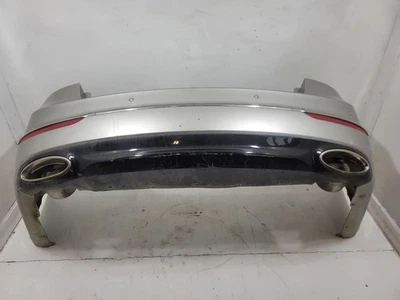 2014-2016 Kia Cadenza Rear Bumper Cover w/ Park Assist - Satin Metal  *Damage* - Image 1 of 4