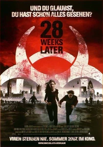 28 Weeks Later - Robert Carlyle - Rose Byrne - Filmposter 37x53cm gerollt - Picture 1 of 1