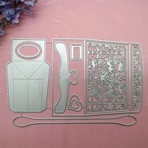 Thin Metal Die Cutting Tool 3D Purse Party Favor Shower Gift Bag Victorian DIY F - Picture 1 of 6